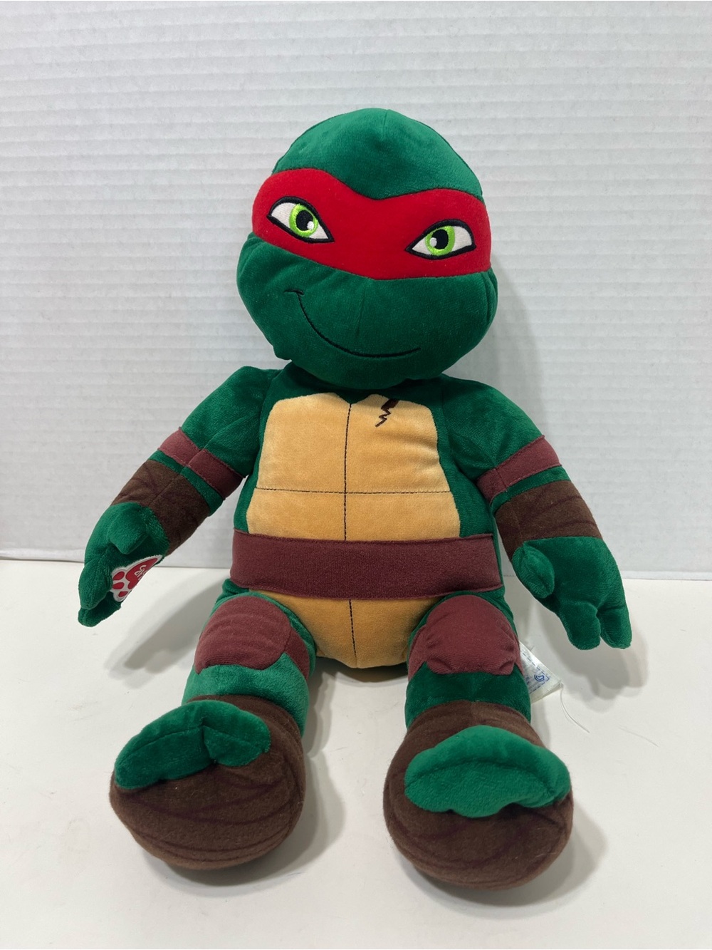 Build a Bear Ternage Mutant Ninja Turtles Raphael plush stuffed animal toy